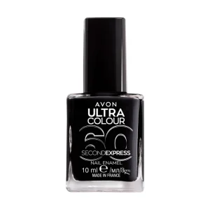 Avon Nail Enamel Ultra Color Restage Nail Rocket - Power Black