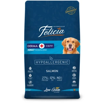 Felicia Low Grain Adult Dog Medium-Large Dog Food With Salmon 15kg