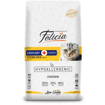 Felicia Low Grain Sterilesed Cat Food With Chicken 12kg