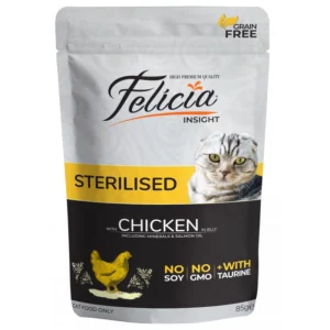 Felicia For Sterilized Cats With Chicken In Jelly 85gr