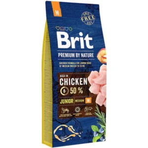 Brit Dog Premium by Nature Junior Chicken M 15kg