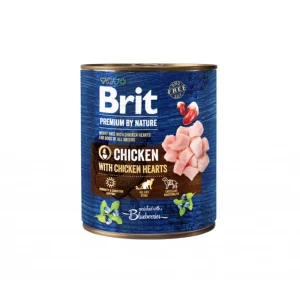 Brit Dog Premium by Nature Chicken with Hearts 800gr