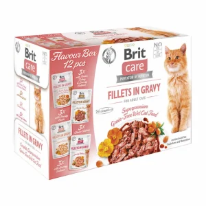 Brit Care Cat Flavour box Fillet in Gravy, 4*3 pcs. (12*85 g)
