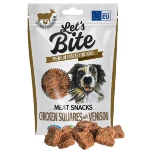 Let’s Bite Meat Snacks Chicken Squares with Venison 80 g