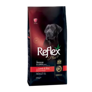 Reflex Plus Medium Large Breed Adult Dog Food With Lamb & Rice 15kg