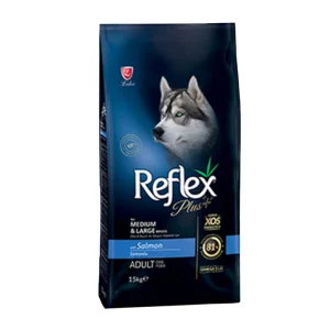 Reflex Plus Medium Large Breed Adult Dog Food With Salmon 15kg