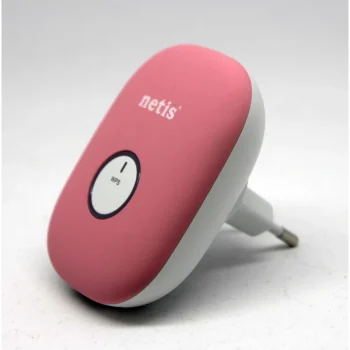 ROUTER NETIS E1 300 MBPS RANGE EXTENDER PEMBE