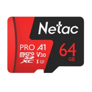 Netac 64GB MICRO SDXC V30/A1/C10 NT02P500PRO-064G-R Memory Card