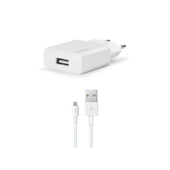 TTEC 2SCS20MB 2.1A Seyahat Şarj Aleti + Micro USB Kablo BEYAZ