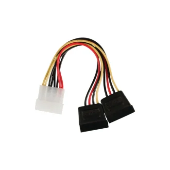 Molex Power To 2 X Sata - 15 Pin Hdd Power Converter Cable