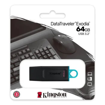 Kingston 64gb Usb 3.2 Gen1 Data Traveler Dtx/64gb Flash Disk Usb Memory