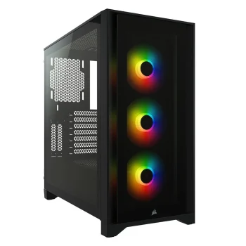 Corsair Cc-9011204-Ww Icue 4000x Rgb Black Gaming