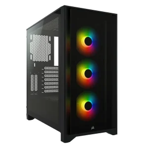 Corsair Cc-9011204-Ww Icue 4000x Rgb Black Gaming