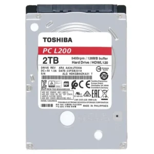 HDD TOSHIBA 2.5 2TB L200 128MB 5400RPM HDWL120UZSVA