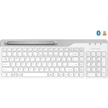 A4tech Fbk25 White Bluetooth+2.4g Nano Fn-Multimedia Keyboard
