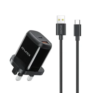 Awei Pd1 Qc3.0/Pd + Usb/Type-C Charger