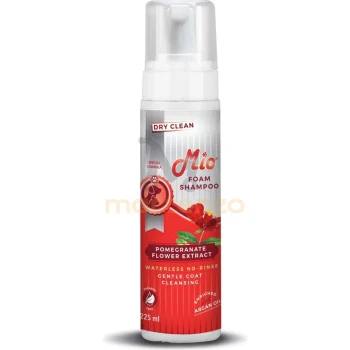 Mio Foam Pet Shampoo Dry Clean, Pomegranate Flower Extract