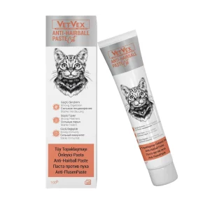 Vetvex Anti Hairball Paste for Cats - Anti Clumping Malt Strong Feathers Strong Digestion 100gr