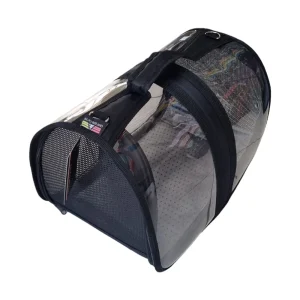 Pet Transport Bag S - BlackTransparent