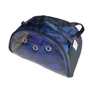 Pet Transport Bag M - BlueTransparent