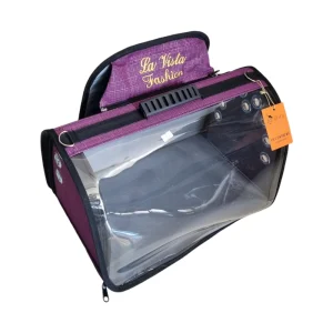 Pet Transport Bag Fashion S - PurpleTransparent