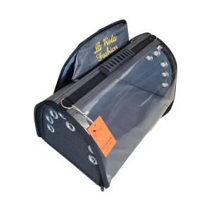 Pet Transport Bag Fashion S - GreenGrayTransparent