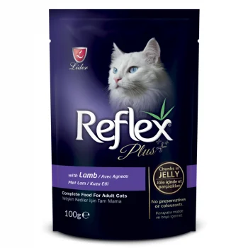 Reflex Plus Pouch Adult Cat Food with Lamb in Jelly (Wet Food)