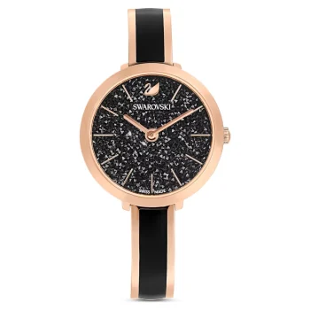 Swarovski SW5580530 Rose Gold / Black Ladies Watch