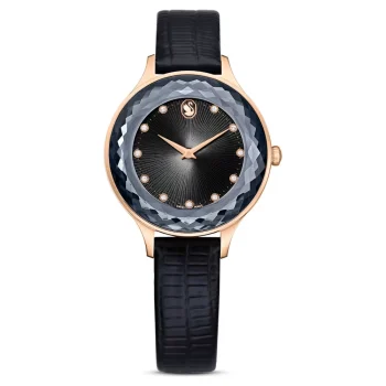 Swarovski SW5650033 Rose Gold / Black Ladies Watch