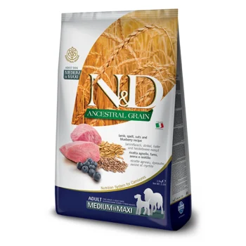 N&D Low Ancestral Grain Dog Lamb & Blueberry Adult Medium/Maxi 12kg