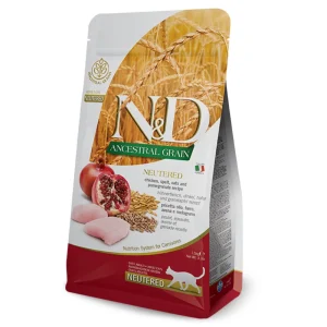 N&D Low Ancestral Grain Cat Chicken & Pomegrante Neutered 5kg