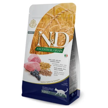 N&D Low Ancestral Grain Cat Lamb & Blueberry Adult 5kg