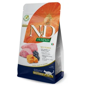 N&D Pumpkin Cat Lamb & Blueberry Adult Neutered 1.5kg