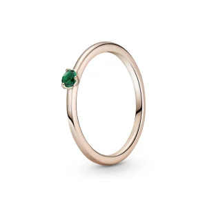 Pandora 189259c05 Green Rose Gold Ring