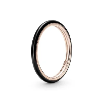 Pandora 189655c01 Black Rose Gold Me Collection Ring