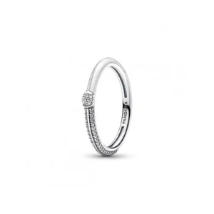 Pandora 1989c02 White Silver Ring