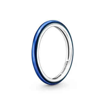 Pandora 199655c02 Blue Silver Me Collection Ring