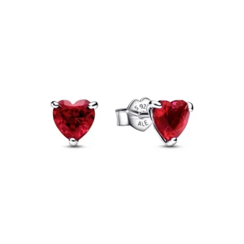 Pandora 292549c01 Red Silver Earring