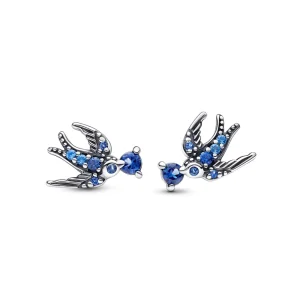 Pandora 292568c01 Blue Silver Earring