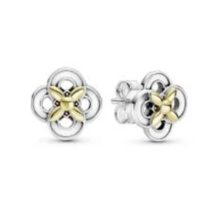 Pandora 299349c00 Silver/Gold Earring