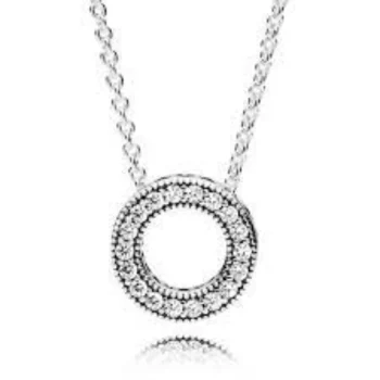 Pandora 33436cz-45 Silver Necklace