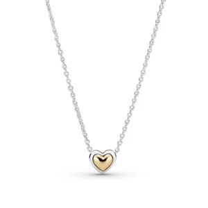 Pandora 399399c00-45 Silver/Gold Necklace