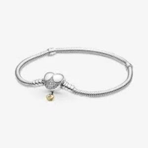 Pandora 569563c01 Silver/Gold 19 Disney Bracelet