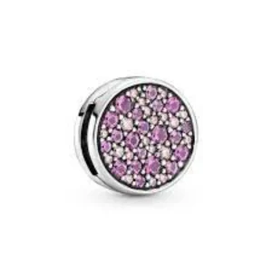 Pandora 799362c01 Pink Silver Reflexions Collection Charm