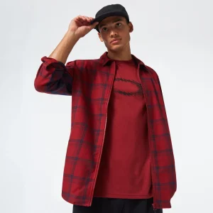 Oakley FOA403065 99N Red Lifestyle Woven Shirt