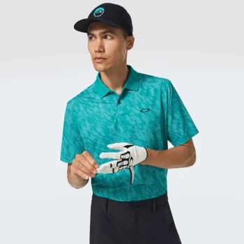 Oakley FOA403162 6EZ Green Golf Polo Shirt