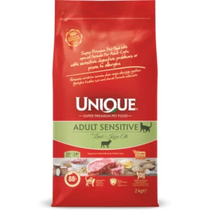 Unique Low Grain Adult Cat Food Sensitive Lamb And Rice 2kg