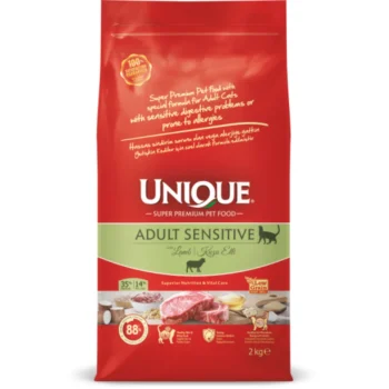Unique Low Grain Adult Cat Food Sensitive Lamb And Rice 2kg