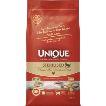 Unique Low Grain Adult Sterilised Cat Food Chicken 2kg