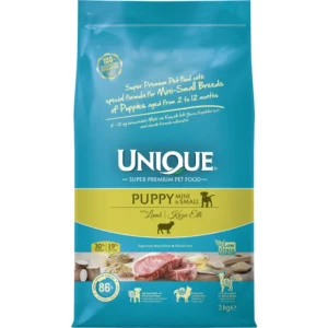 Unique Low Grain Puppy Mini&Small Breed Lamb And Rice 3kg